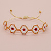 Handmade Glass Seed Bead Braided Bead Bracelets YX9052-1-1