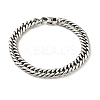 Non-Tarnish 201 Stainless Steel Cuban Link Chains Bracelet for Men Women LS-BJEW-H550-07A-P-1