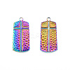 Ion Plating(IP) 201 Stainless Steel Pendants STAS-N098-235M-1