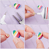 200Pcs 2 Colors 304 Stainless Steel Stud Earring Findings STAS-BBC0004-88-6