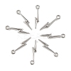 SHEGRACE Brass Lightning Bolt Charms XGR0168P-106P-1