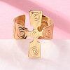 304 Stainless Steel Open Cuff Rings RJEW-S623-01G-3