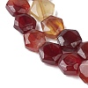 Natural Red Agate Beads Strands G-K359-C13-01-4