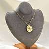 304 Stainless Steel Constellation Pendant Necklaces NJEW-K392-01G-10-1