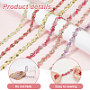 6 Yards 6 Colors Flower Polyester Embroidery Lace Ribbon OCOR-PH0002-17-4
