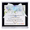 Heart Glass & Stainless Steel Bride Bouquet Pendant Decoration HJEW-GO00081-05-1