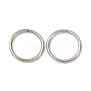 Tarnish Resistant 304 Stainless Steel Saw Cut Open Jump Rings STAS-N015-04-10x1mm-4
