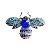 Alloy Rhinestone Brooch for Backpack Clothes PW-WG87504-02-3