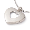 Sublimation Blank Aluminum Pendant Necklace LS-NJEW-E020-01P-02-2
