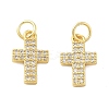 Brass Micro Pave Cubic Zirconia Pendants X1-KK-C092-21D-G-1