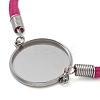 Faux Suede Double Cord Bracelet Making STAS-M084-10P-05-2