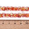 Handmade Foil Glass Beads Strands FOIL-Q002-04I-4