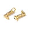 Real 18K Gold Plated Brass Micro Pave Clear Cubic Zirconia Charms KK-E068-VB452-L-3
