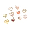 10Pcs 10 Styles Alloy Enamel Pendants ENAM-FP0002-64-4
