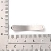 Non-Tarnish 304 Stainless Steel Brushed Curved Rectangle Connector Charms LS-STAS-R222-03P-3