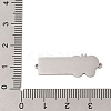 304 Stainless Steel Light Blue Enamel Connector Charms STAS-P377-16P-C-3