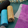 Plastic 24 Rows Rhinestone Mesh Wrap Roll AJEW-TA0001-09-5