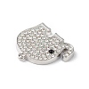 Alloy Rhinestone Pendants PALLOY-M206-17P-2