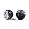 Transparent Crackle Acrylic Beads CACR-N002-24B-1