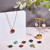 10Pcs 10 Styles Natural & Synthetic Mixed Gemstone Pendants G-FH0002-26-4