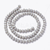 Opaque Solid Color Glass Beads Strands EGLA-A034-P10mm-D10-2