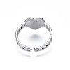 Non-Tarnish 304 Stainless Steel Heart with Word Love You Open Cuff Ring for Women LS-RJEW-S405-261P-3