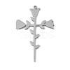 Non-Tarnish 304 Stainless Steel Pendants STAS-B062-11P-1