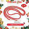 Wood Round Beads Pendant Decorations for Christmas Decorations HJEW-WH20003-49A-2