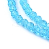 Transparent Glass Bead Strands GLAA-R136-4mm-01-3