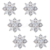 6Pcs 1-Hole Zinc Alloy Shank Buttons FIND-DC0005-27-1