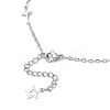 304 Stainless Steel Cross Link Chain Anklets AJEW-AN00739-03-5