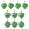 Imitation Jade Glass Pendants GLAA-YW0003-01A-1