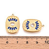 304 Stainless Steel Pave Crystal Rhinestone and Enamel Pendants STAS-T068-29A-3