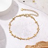 304 Stainless Steel Link Chains Bracelets for Women BJEW-JB11315-01-1