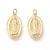 Brass Lady of Guadalupe Pendants KK-L006-022G-1
