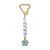 Valentine's Day Alloy Enamel & Acrylic Pendant Decorations HJEW-JM01837-S-2