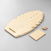 Wooden Slant Back Necklace Display Board NDIS-WH0016-09C-3