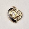 Alloy Black Enamel Pendants FIND-TAC0011-124C-1