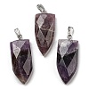 Natural Amethyst Pointed Pendants G-M405-07P-04-3