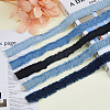5Pcs 5 Colors Denim Fabric Ribbons DIY-FH0007-16-4