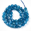Dyed Natural White Jade Beads Strands G-T139-8mm-46F-3