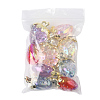 10Pcs 5 Styles Transparent Acrylic Pendants MACR-FS0002-09-6
