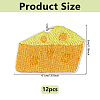 12Pcs Polyester Cloth Patches AJEW-DC0003-86-2