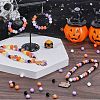 1200Pcs 4 Colors Halloween Themed Opaque Acrylic Beads MACR-SC0001-43-3