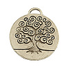 Tibetan Style Alloy Enamel Pendants Setting TIBEP-3395-AS-RS-1