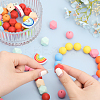 18 Style Food Grade Eco-Friendly Silicone Beads SIL-CA0001-62-3