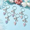 10Pcs 10 Styles Acrylic Keychains KEYC-JKC00762-2