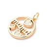 Mother's Day Brass Pendants KK-D360-19G-2