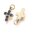 316 Surgical Stainless Steel Tiny Cross Charms STAS-F256-023B-G-3