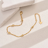 Fashionable Vintage Beach Style Brass Ball Adjustable Ladies Chain Anklets AG1972-1-1